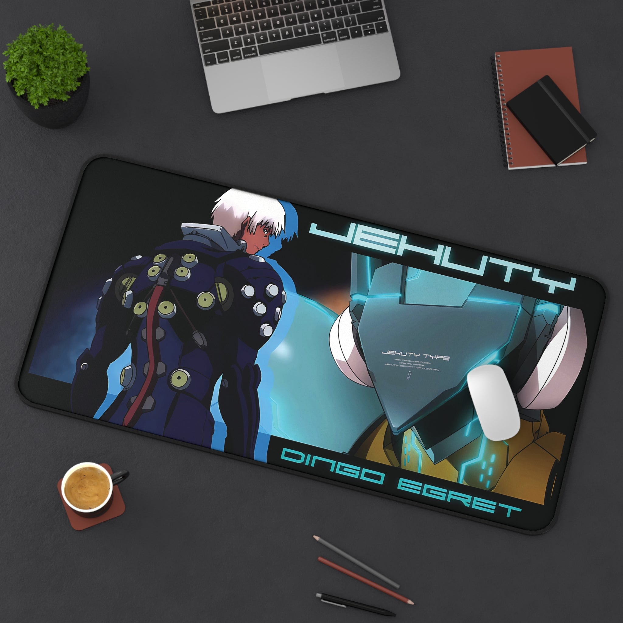 ZOE: 2ND RUNR JEHUTY & Dingo Egret | Desk Mat