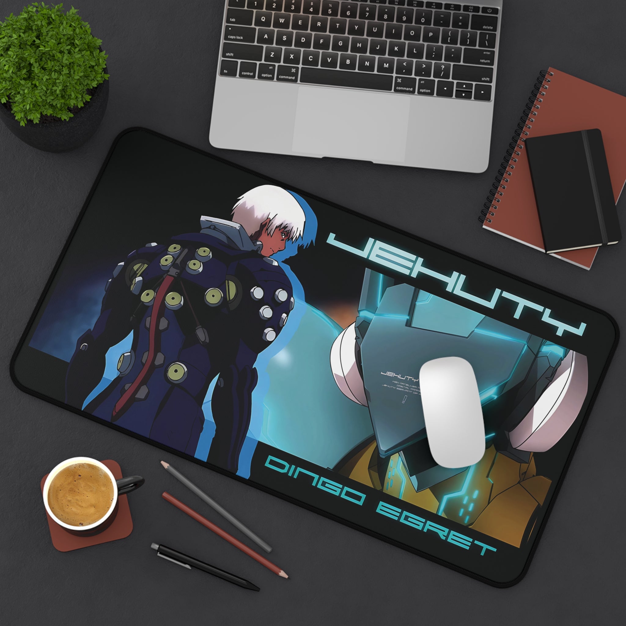 ZOE: 2ND RUNR JEHUTY & Dingo Egret | Desk Mat