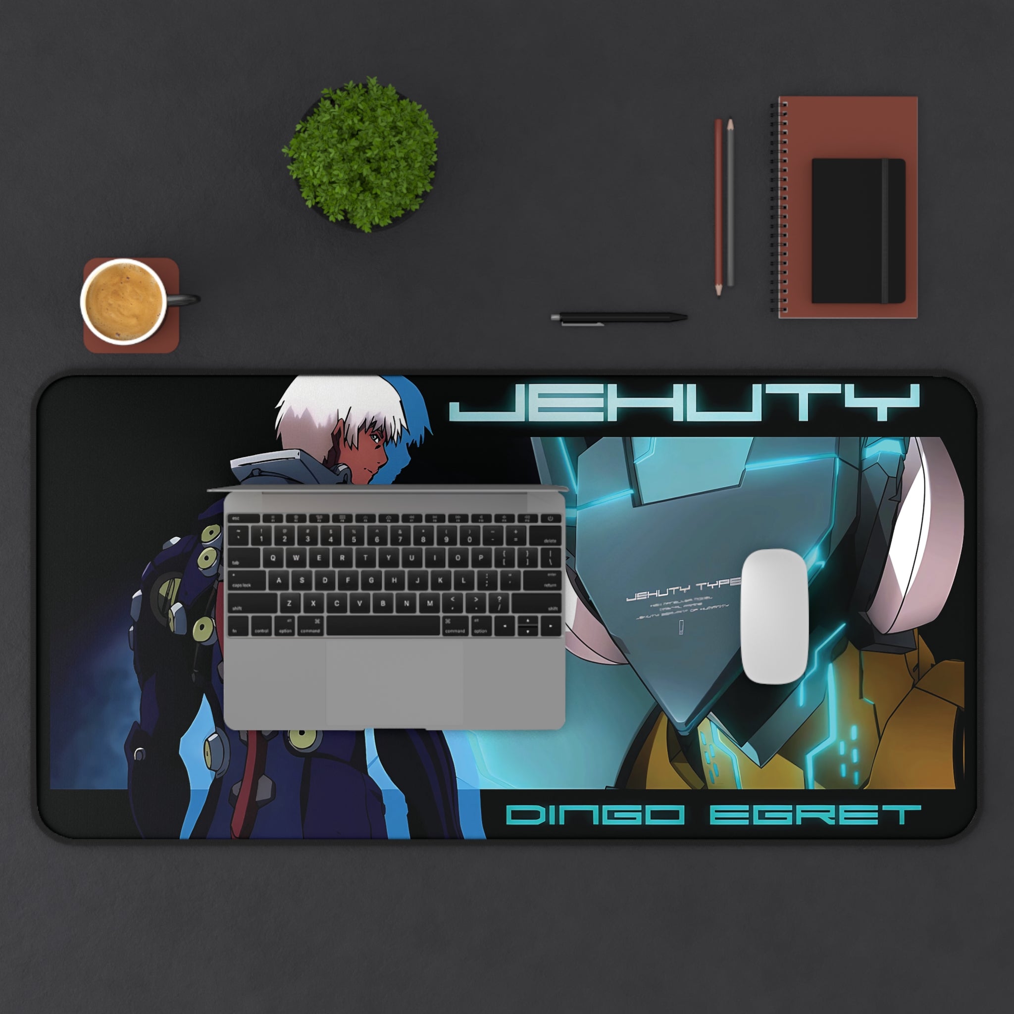 ZOE: 2ND RUNR JEHUTY & Dingo Egret | Desk Mat