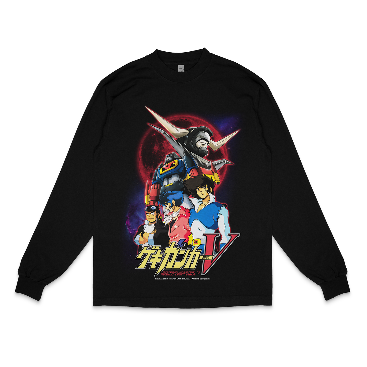 Gekiganger V Anime Long Sleeve Tee | 1807GD